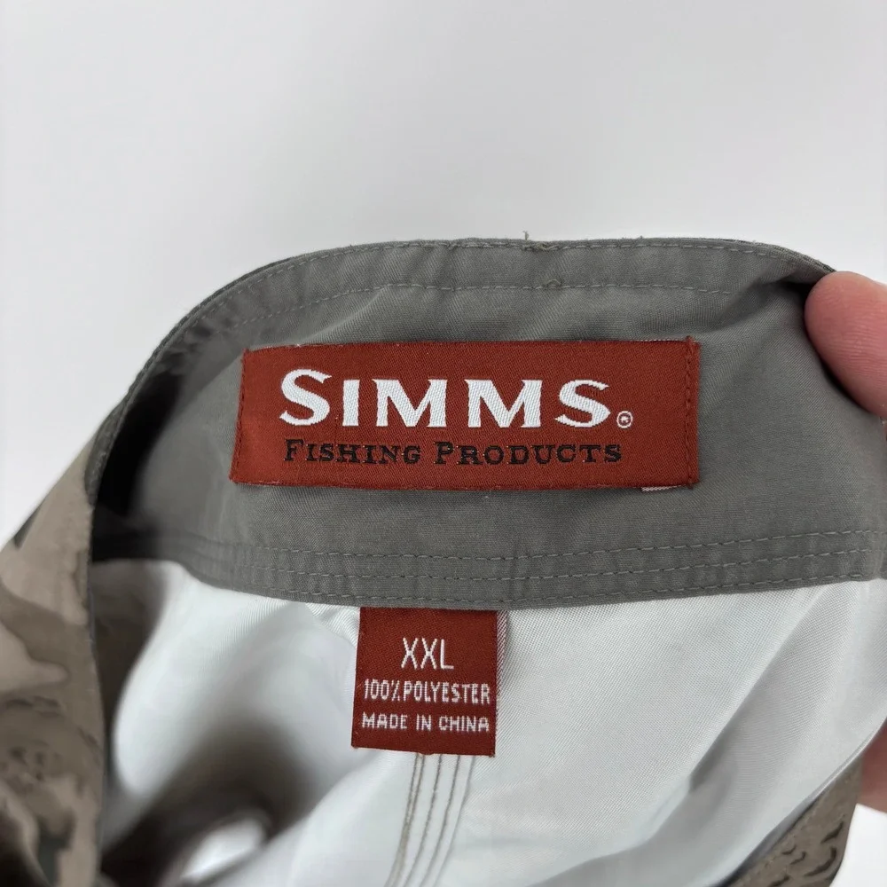 Simms Board‎ Shorts Mens XXL Gray Camo Unlined Cargo Fishing Swim Trunks Outdoor